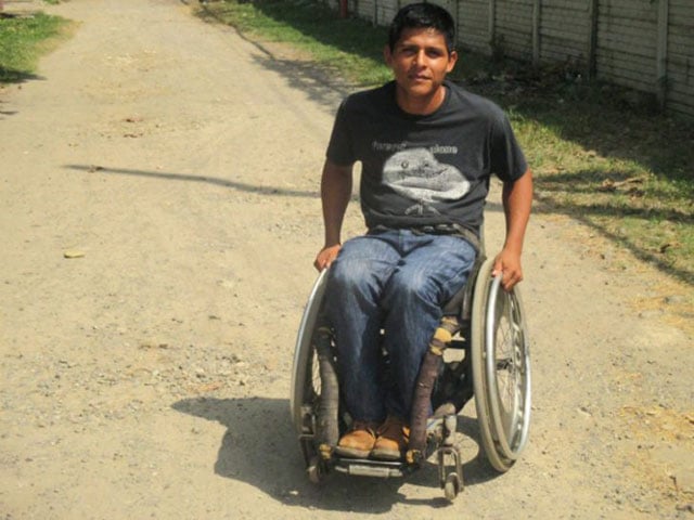 German Chub was shot and paralyzed in 2009. The acquittal of former head of mine security Mynor Padilla by a Guatemalan court was appealed, and a civil lawsuit is moving forward in Canada. (Photo: Sandra Cuffe)