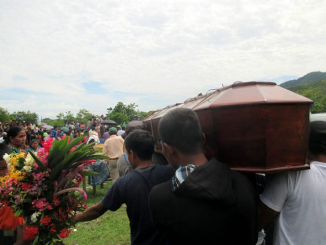 Shot and killed by police on May 27, Carlos Maaz Coc was buried the following day. The day of his burial, the Ministry of the Interior stated that no one had died. (Photo: Sandra Cuffe)