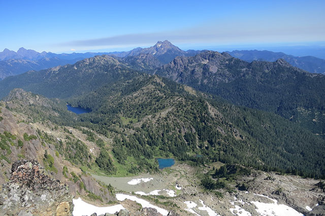 Wildfire smoke over Puget Sound in Washington State. The smoke is from massive fires in Oregon. (Photo: Dahr Jamail)