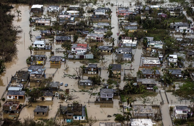 Aerial photo of the floadings in the costal town of Loiza, in the north shore of Puerto RicoHurricane Maria passed through Puerto Rico leaving behind a path of destruction across the national territory. (Photo by Dennis M. Rivera Pichardo for The Washington Post via Getty Images)