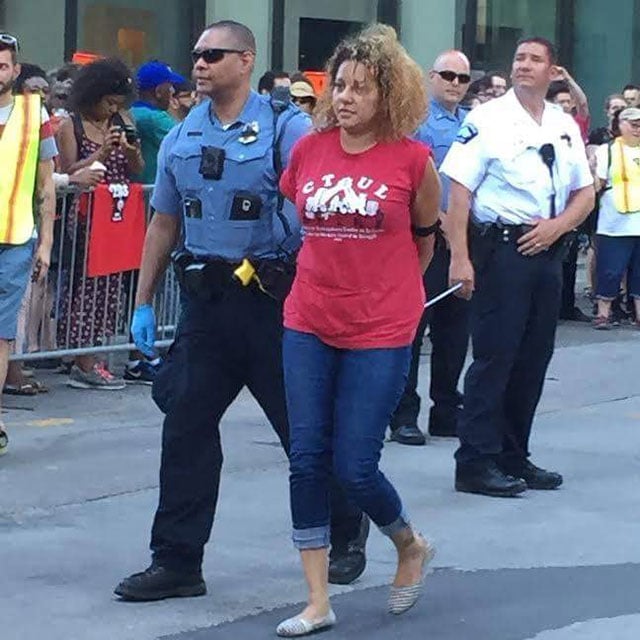 Stephanie Gasca is arrested for civil disobedience after police murdered Philando Castile last summer. (Photo: Courtesy of Stephanie Gasca)