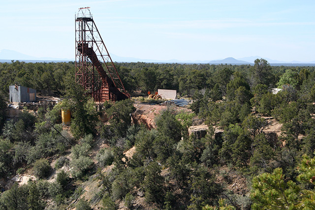 The Orphan uranium mine on the South Rim of the Grand Canyon operated from 1956-1969 and is now a radioactive waste site. (Photo: Alan Levine)