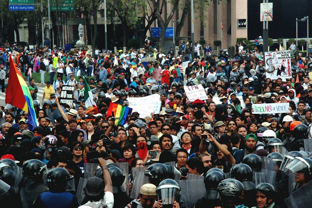 For weeks, thousands of teachers, students and workers have mobilized against structural reforms in different parts of Mexico. (Photo: Santiago Navarro F.)