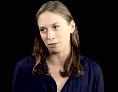 Author and activist Laura Gottesdiener. (Screen grab via <a href=