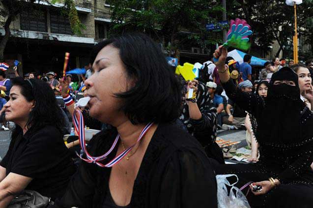 The participants in this Bankok rally can hardly be qualified as  