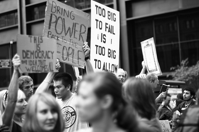 Occupy Wall Street, Libery Park, New York. (Photo: <a href=
