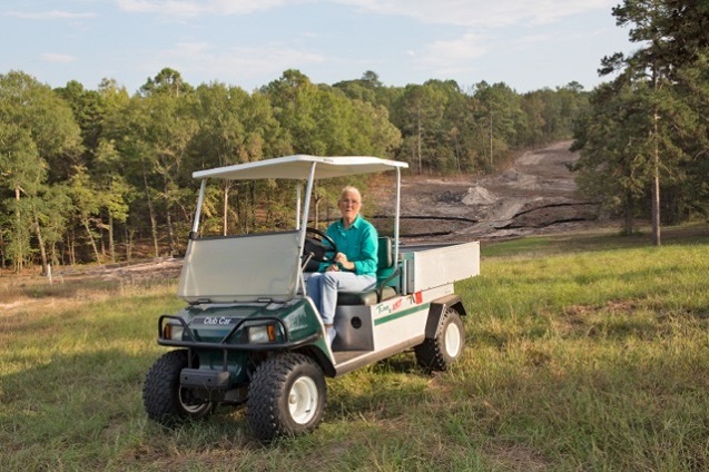 Eleanor Fairchild inspects the easement on her land in Winnsboro, Texas while TransCanada prepares to install the pipeline. (Photo: ©2013 Julie Dermansky)