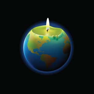 Earth candle