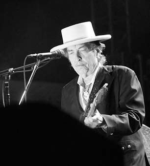 Bob Dylan in concert in September, 2010.