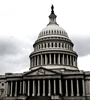 The US Capitol Building.