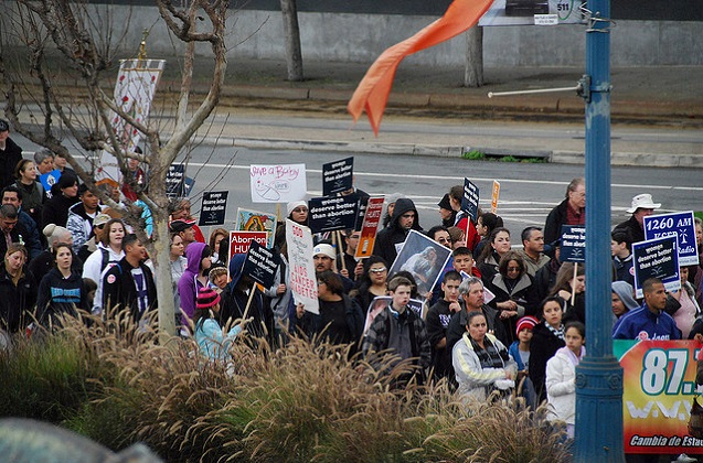 Abortion protest in San Francisco. (Photo:<a href=