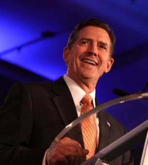 Senator Jim DeMint of South Carolina speaking at the Republican Leadership Conference in New Orleans, Louisiana. 