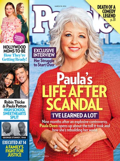 Paula Deen and George Stinney share the February 22, 2014 cover of People. (Image: ©Time Inc.)
