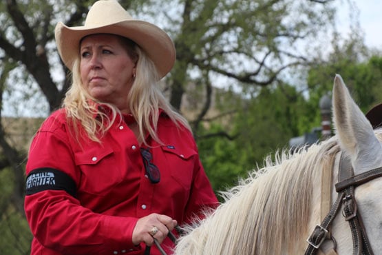 Lori Collins from Lake Creek, Texas. The southern leg of Keystone XL, which began operating earlier this year, crosses her land.