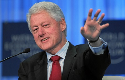 Bill Clinton at the World Economic Forum Annual Meeting in Davos, Switzerland, 2011. (Photo:<a href=