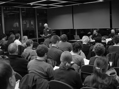 A general membership meeting for Fight Back Pittsburgh. (Image: <a href=