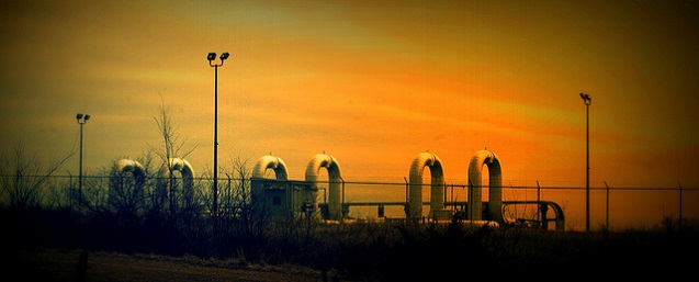 TransCanada Keystone XL pipeline in rural Nebraska. (Photo: <a href=