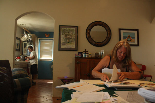 Desert Rose resident, Sherry Kelly, and her son Kirk Finch. (Photo: Daniel Ross)