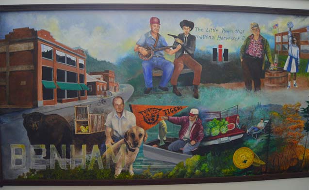 A mural in Benham, Kentucky.