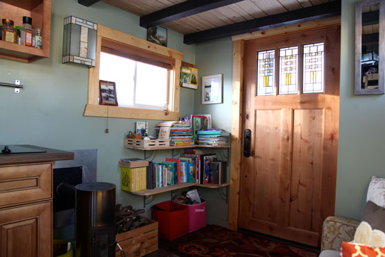 The kids' corner. They keep a backup library at Grandma's. (Photo: Kim Kasl)