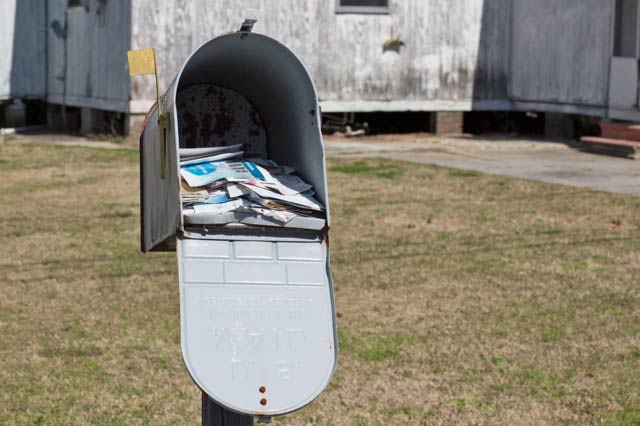 Mailbox on the north side of Bayou Corne. (Photo: ©2015 Julie Dermansky)