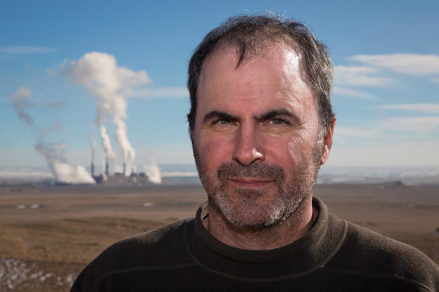 Mike Eisenfeld at the San Juan Generating Plant just outside of Farmington. (Photo: ©2015 Julie Dermansky)