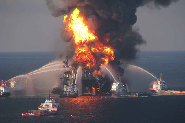After the BP oil disaster in April 2010, energy interests began covertly working with coastal state governors to expand offshore drilling in new areas, including the Atlantic Ocean. Earlier this year, the U.S. Interior Department announced a proposal to offer a drilling lease in the Atlantic as soon as 2017. (Photo: U.S. Chemical Safety Board.)