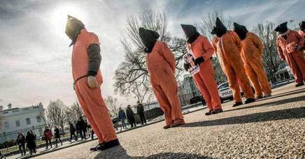 Witness Against Torture rally at White House, Jan. 12, 2014. (Photo by the Witness Against Torture campaign)
