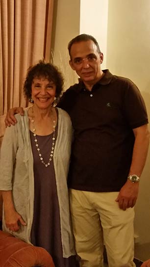 Marjorie Cohn with Antonio Guerrero. (Photo courtesy of Marjorie Cohn)