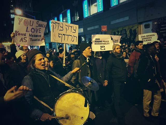December 4th protest against the non-indictment of officers who killed Eric Garner. (Photo courtesy of JFREJ)