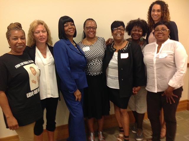 Women from the Family Panel at FreeHer. (Photo: Jean Trounstine)