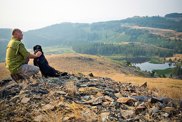 Gladstone hikes in the Badger-Two Medicine area on the Blackfeet Reservation in northwest Montana. Gladstone uses the area for traditional native practices and ceremonies. (Photo: Rebecca Drobis / Earthjustice)