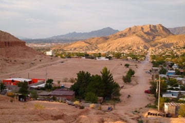 View of Anapra's sand soccer field. (Photo: John Washington)