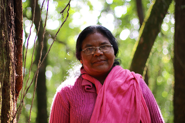  “Indigenous Peoples can’t imagine a future where nature is violated. We can’t realize food sovereignty when our lands, forests and waterways are being destroyed. If we want to sustain life on this planet, all people and social movements need to unite with the resistance of Indigenous Peoples,” said Dayamani Barla, Munda Tribe, India. (Photo: Rucha Chitnis) 