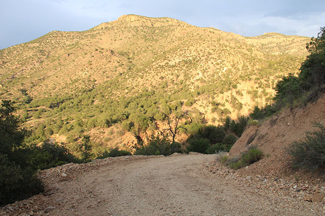 The steep winding Dirt Track that would have to be radically upgraded to being construction. (Photo: Chris Williams)