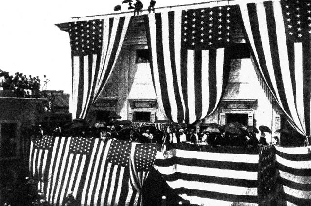 Inauguration of Charles Herbert Allen, the first US governor of Puerto Rico.