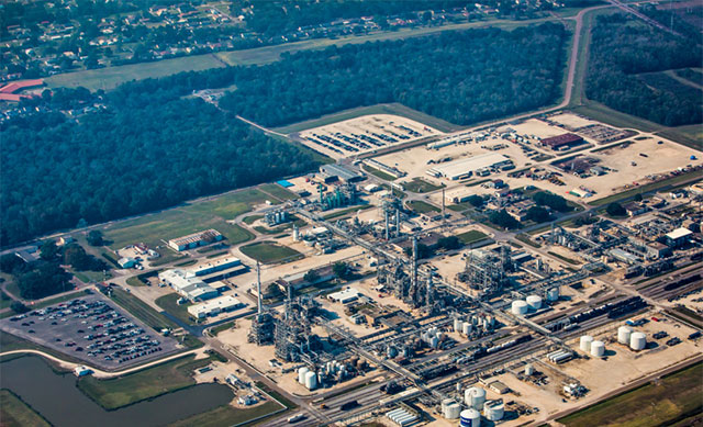 Denka Performance Elastomer factory in LaPlace, Louisiana. (Flight made possible by SouthWings)