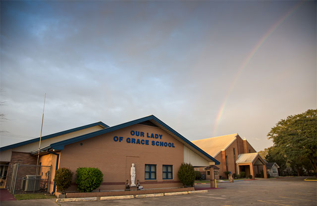 School in Reserve, Louisiana, where air monitoring data detected high levels of chloroprene emissions. (Photo: Julie Dermansky)