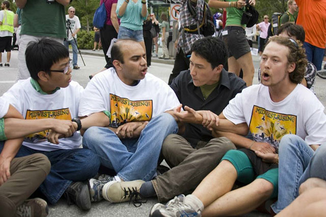 Saqib Bhatti takes part in the Midwest Rising conference in St Louis, August 2011. (Photo: Courtesy of Saqib Bhatti)