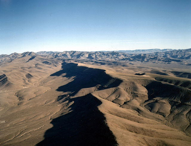  Yucca Mountain, about 90 miles from Las Vegas, was selected in 1987 as the only site to be considered for a national nuclear waste repository. (Photo: US Department of Energy)