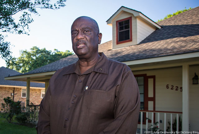 Reginald Grace at his home in St. Gabriel, a couple of blocks from Eugene Willis' home. (Photo: Julie Dermansky)