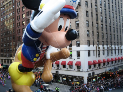 Mickey Mouse parade float