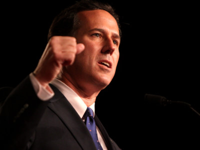 Former Sen. Rick Santorum speaking at CPAC FL in Orlando, Florida, September 23, 2011.