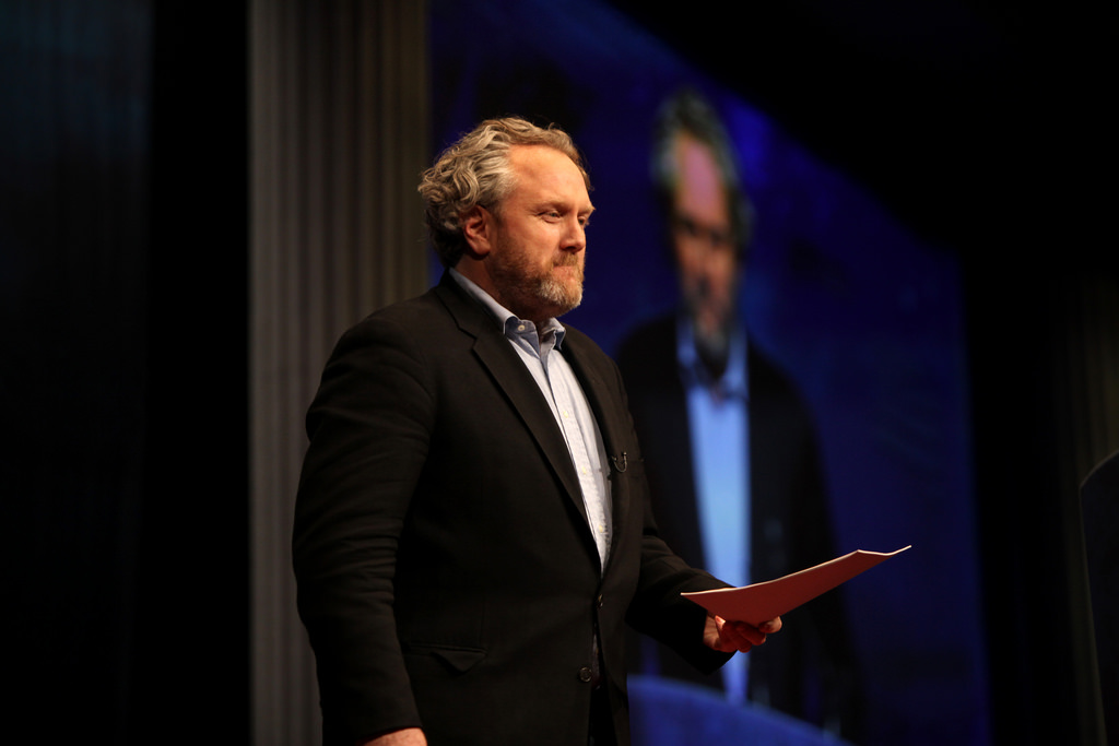 Andrew Breitbart speaks at the 2012 CPAC in Washington, DC.