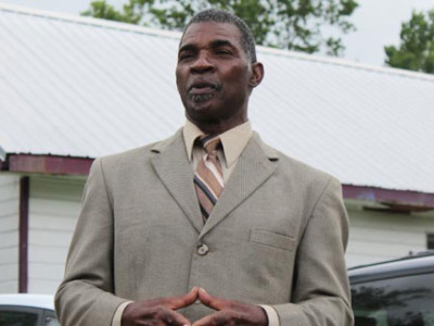 Pastor Harry Joseph of the Mount Triumph Baptist Church in St. James, Louisiana.