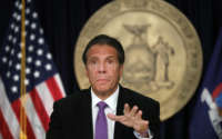 New York state Gov. Andrew Cuomo speaks at a news conference on September 8, 2020, in New York City.