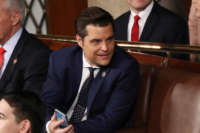 Rep. Matt Gaetz awaits the State of the Union address in the chamber of the U.S. House of Representatives on February 4, 2020, in Washington, D.C.