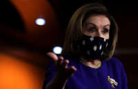 Speaker of the House Rep. Nancy Pelosi speaks during a weekly news conference at the U.S. Capitol on April 15, 2021, in Washington, D.C.