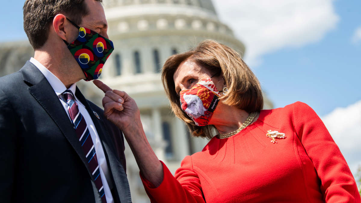 Pelosi Says Masks To Remain Since Most Gop Lawmakers Arent Vaccinated