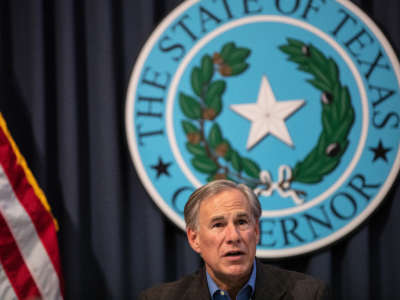 Texas Gov. Greg Abbott speaks during a border security briefing at the Texas State Capitol on July 10, 2021, in Austin, Texas.